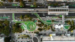 BAB De Xiamen Bicycle Skyway van de Deense architecten Dissing+Weitling